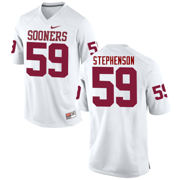 Men Oklahoma Sooners #59 Donald Stephenson College Football Jerseys Game-White